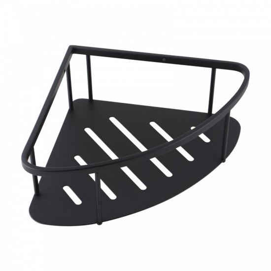 Stainless Steel Matte Black Shower Caddy Shelf 